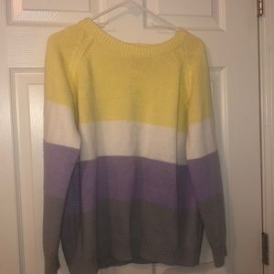 color block boutique sweater